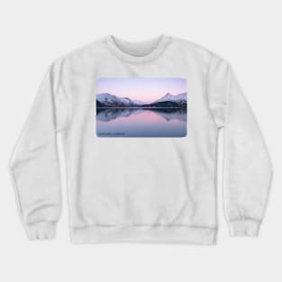 Winter sunset over Loch Leven, Scotland Crewneck Sweatshirt